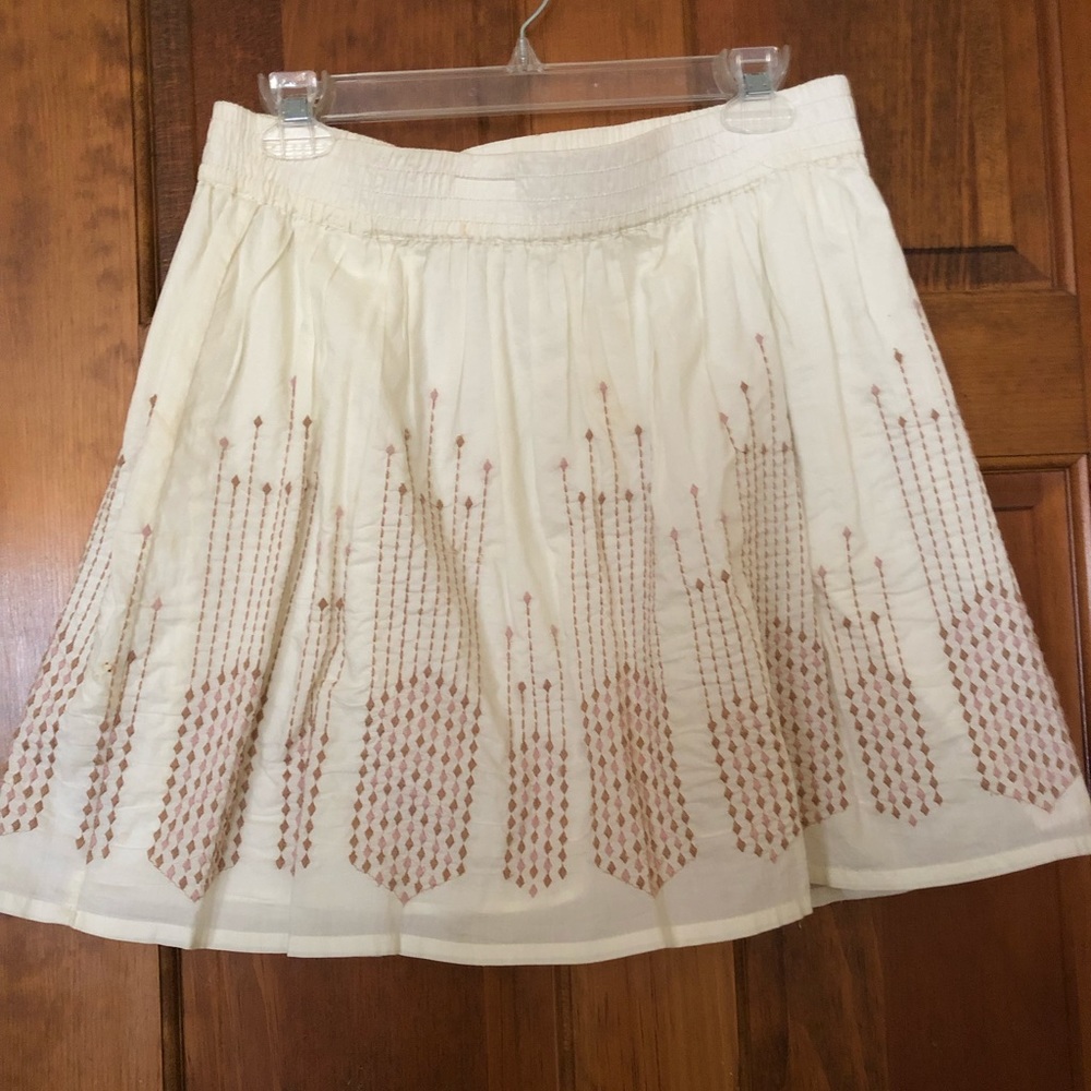 Gap boho elastic waist cream skirt - size SM